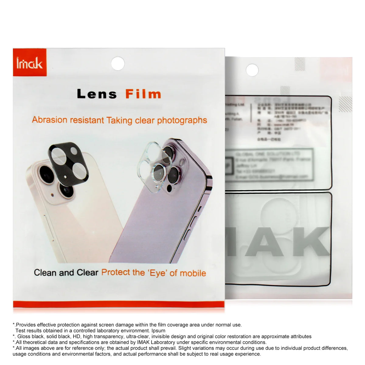Camera Lens Glass For iPhone Duo Fold Protector Film HD Clear 9H Hardness Anti Fingerprint LS0003