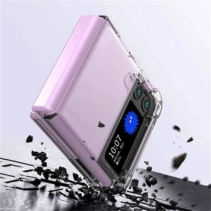 Magnetic Transparent Hard PC Phone Case For Samsung Galaxy W25 W24 W23 Z Flip 8 7 FE 6 5 4 3 5G Magsafe ShockProof Cover