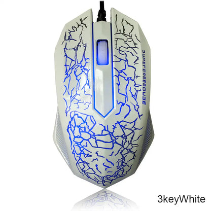 Colorful LED Computer Gaming Mouse Professional Ultra-precise For Dota 2 LOL Gamer Mouse Ergonomic 2400 DPI USB Wired Mouse