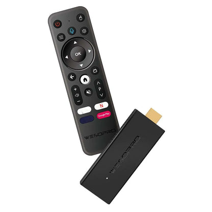 WESOPRO TV Stick G2 Android 12 Smart TV Dongle 2GB RAM 16GB ROM 2.4GHz 5.0GHz Wifi6 BT5.0 H.265 4K 30pfs Media Player