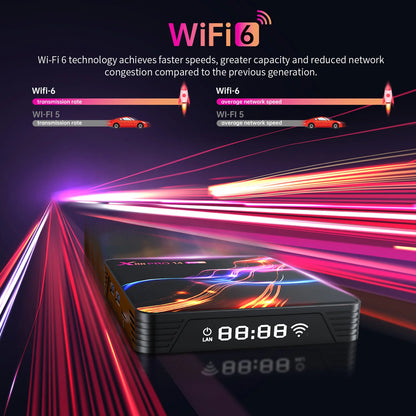 X88 Pro 14 Max Android 14.0 Smart TV Box RK3528 2,4G/5G WIFI6  4K HD BT5.0 H.265 decoder Media Streaming Player for internet TV