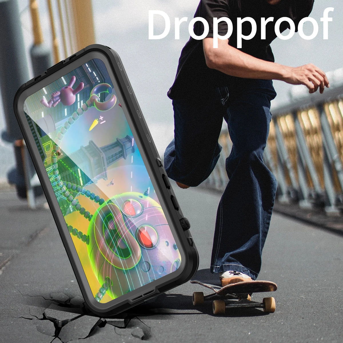 shellbox-hot sale magnetic shockproof dustproof IP68 professional waterproof phone case for iphone16promax/15/14/13
