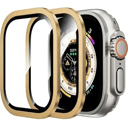 2PCS HD Metal Tempered Glass For Apple Watch Ultra 49mm Screen Protector Anti-Scratch Bumper Full Film for IWatch Ultra 49mm