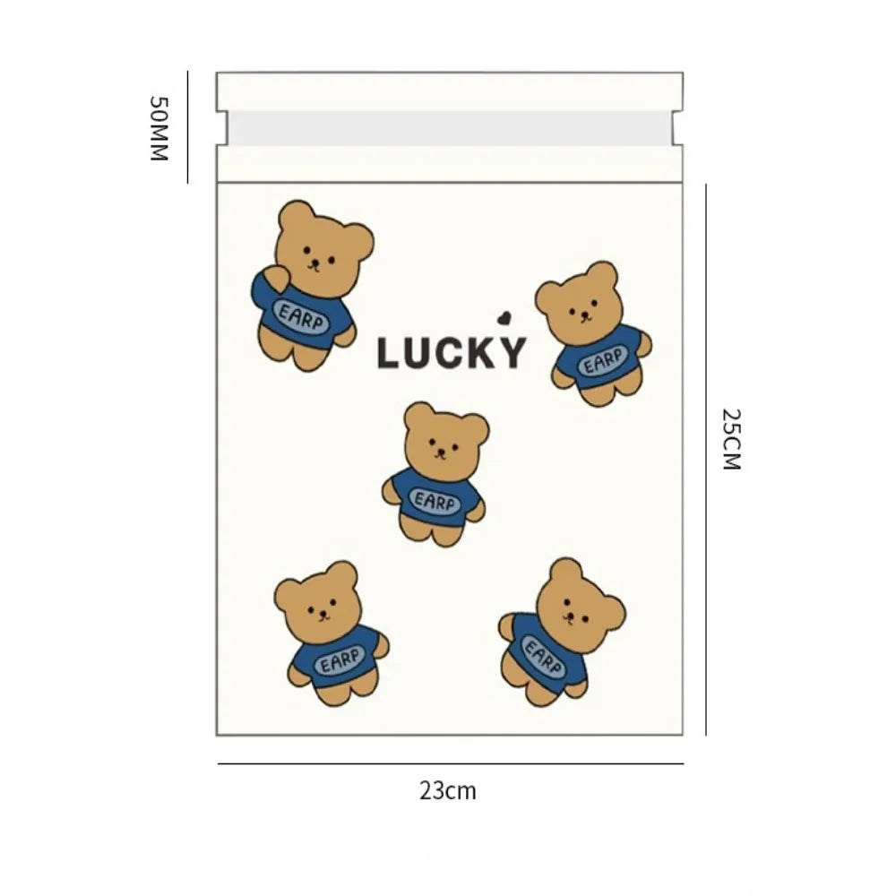 20/40/60pcs Car Garbage Bin Leave No Trace Little Bear Adhesiv Disposable Garbage Bage Portable Clean Bag Universal Trash Can