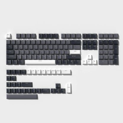 140 Keys White Grey PBT Keycap RGB Shine Through Double Shot Keycaps Cherry Profile for MX Switches  Mechanical Gaming Keyboard