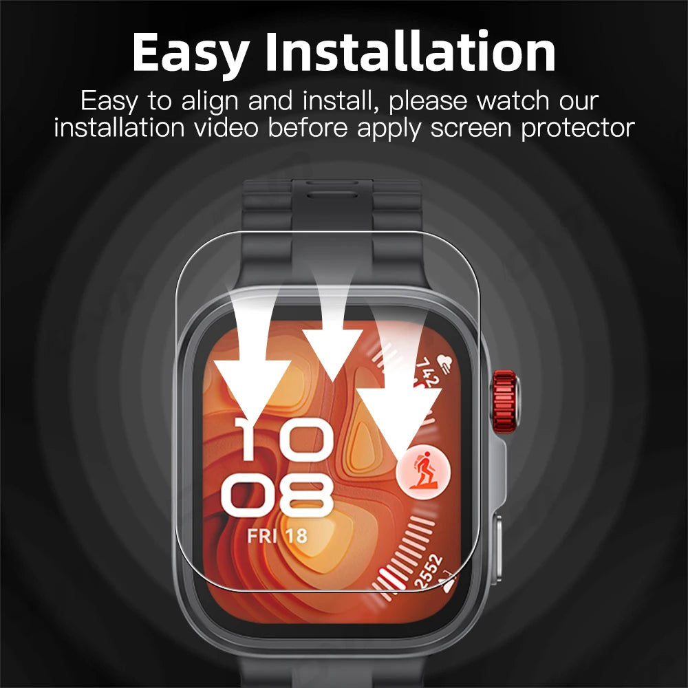 9H Tempered Glass for Huawei Watch Fit 4 Pro, Premium Screen Protector Durable HD Clear Anti-scratch Protection Film Accessories