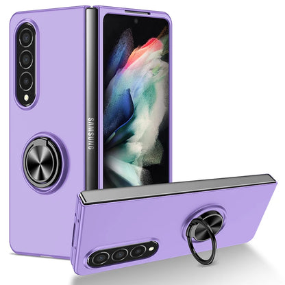Case for Galaxy Z Fold 5 3 4 2 1 Magnetic Wireless Charging Drop Protection Anti Scratch Hard Cover Case for Z Fold Black Green