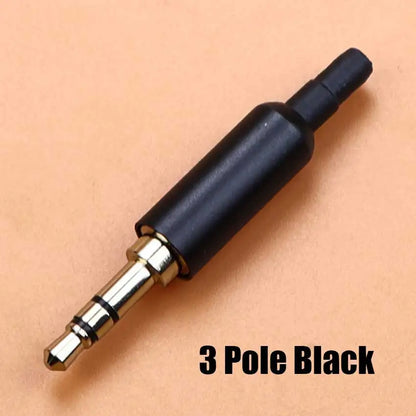 1pcs 3.5mm Mono Stereo Headphone Plug DIY 2 3 4 Pole Male Audio Adapter 3.5 Speaker Earphone Jack AUX Solder Wire Connector
