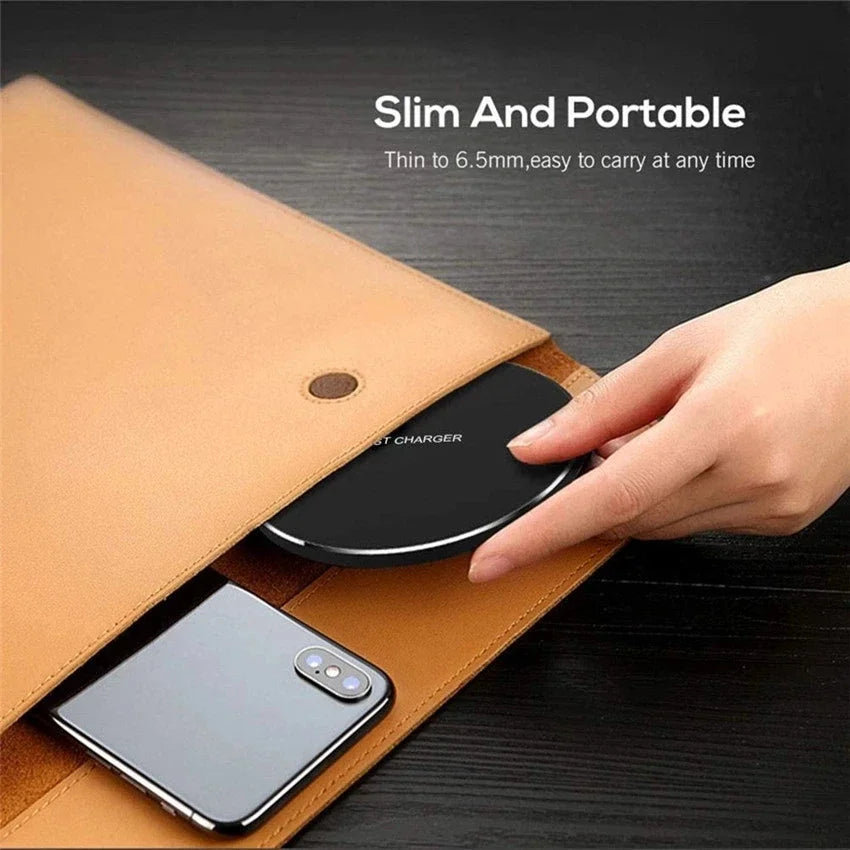 2026 Fast Wireless Charger Pad for iPhone 17 16 15 14 13 Pro Max Samsung Galaxy S25 S24  Xiaomi Wireless Charging Station