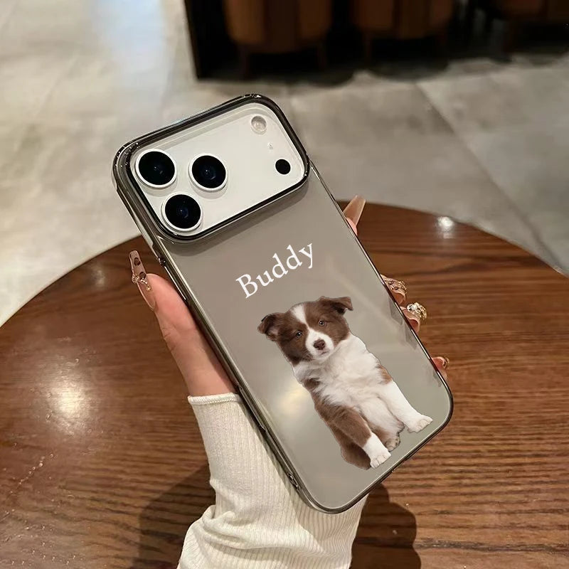 Personalized Customized cute pet photo phone clear soft case Compatible with iPhone17 16 15 14 13 12 11 ProMax Plus