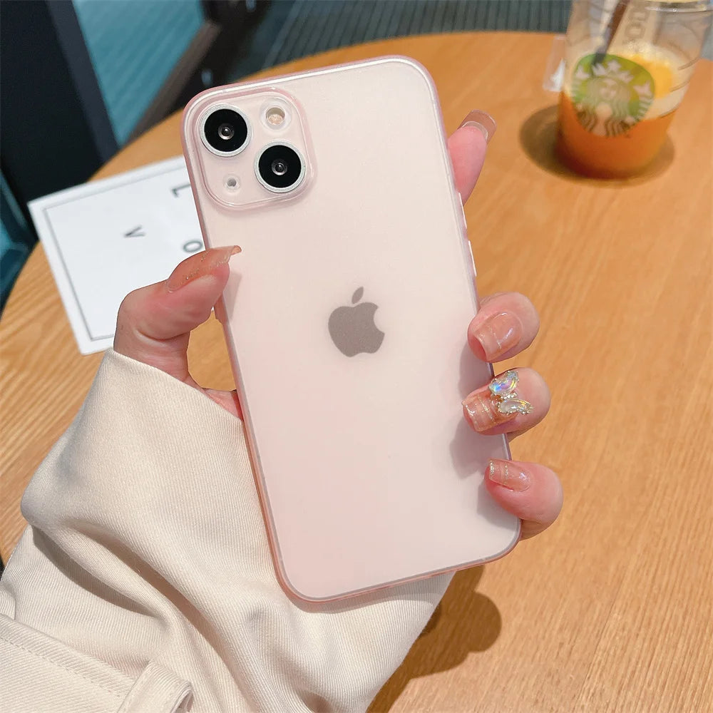 Ultra-Thin Matte Soft Transparent Case For iPhone 17 16 15 14 13 12 11 Pro Max X XS Max XR Plus SE Mini TPU Slim Cooling Cover