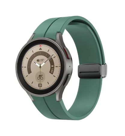 No Gap Magnetic Silicone Strap For Samsung Galaxy Watch 7 6 5 4 44mm 40mm Pro 45mm Bracelet Galaxy Watch6 Classic 43mm 47mm Band