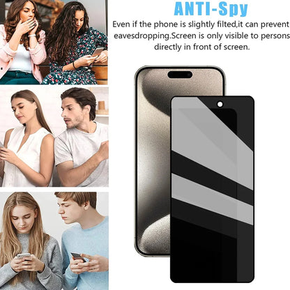 1~3PCS Anti Spy Tempered Glass For iPhone 18 17 17e 16e 16 15 Pro Max Privacy Screen Protector iPhone 15 14 Plus 13 12 11 Pro Max Antiespia Pelicula de Cristal Templado iPhone 17 Pro Max anti-peeping Protective Film