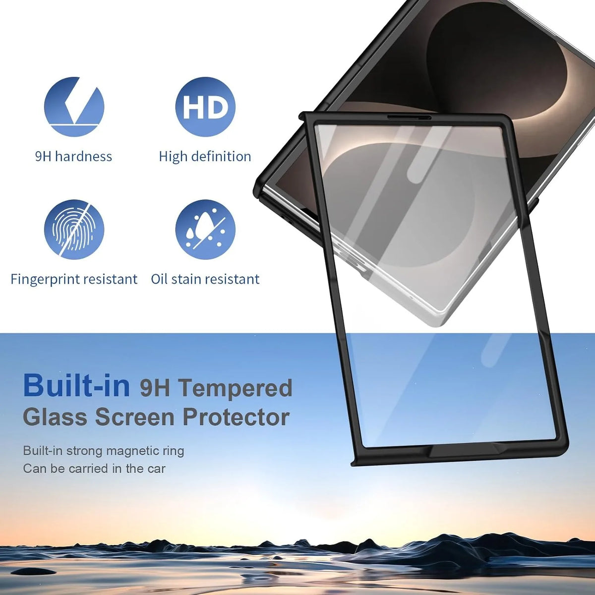 For Samsung Z Fold 8 Magsafe Case Built-in Screen Protector Skin Feel PC Full Body Cover for Samsung Galaxy Z Fold 8 Fold8 Cases