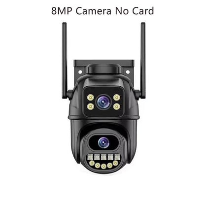 12MP PTZ Wifi Camera IP 8X Digital Zoom Outdoor Dual Screen Color Night Vision 8MP CCTV Video Surveillance Camera Wireless ICSee
