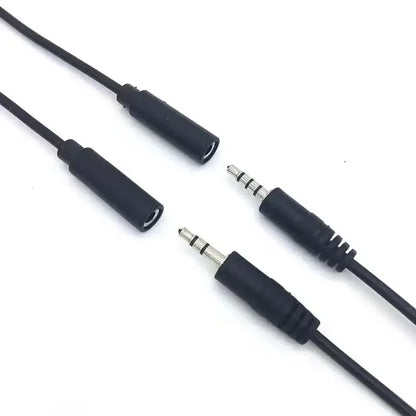 2.5mm 3.5mm 1/8'' Mono/Stereo Male Plug Female Jack Connector 2/3/4 Pole Pin AUX Extension Wire DIY Audio Headphone Repair Cable