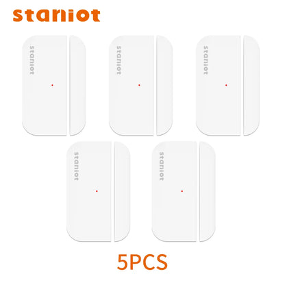 Staniot Door Sensor Wireless Smart Home Security Window Detector 5-Year Battery Life Door Open Closed Magnetic Contact Sensor