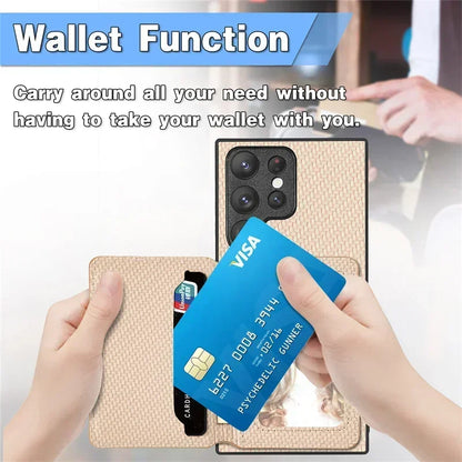 For Samsung S26 Ultra 5G Leather Wallet Back Case For Samsung Galaxy S26 S25 S24 S22 S21 Ultra Case S24 FE S25 S23 Plus Cover