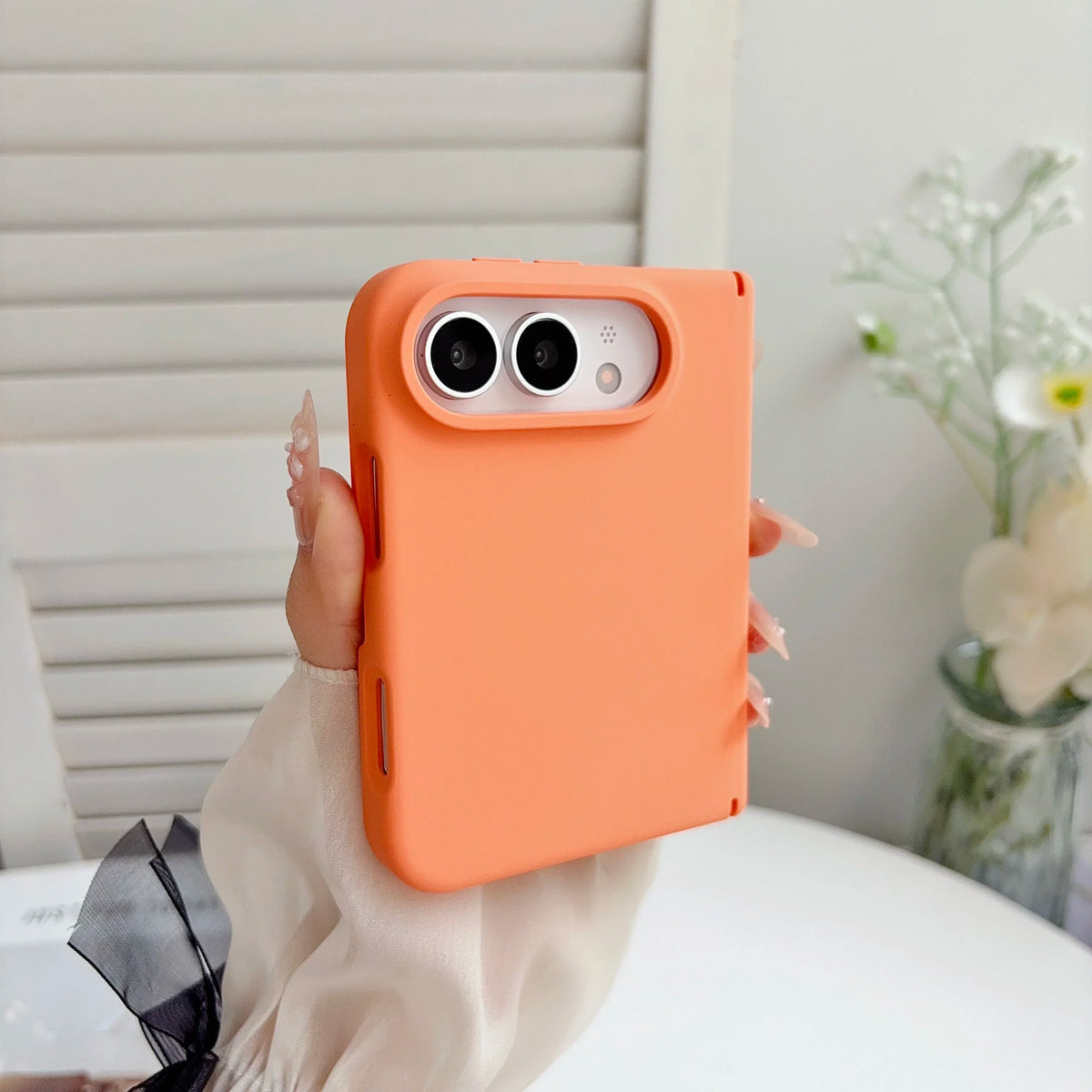 Luxury silicone For Magsafe Magnetic phone case, for iPhone Duo anti drop protective case, supports wireless charging Cover