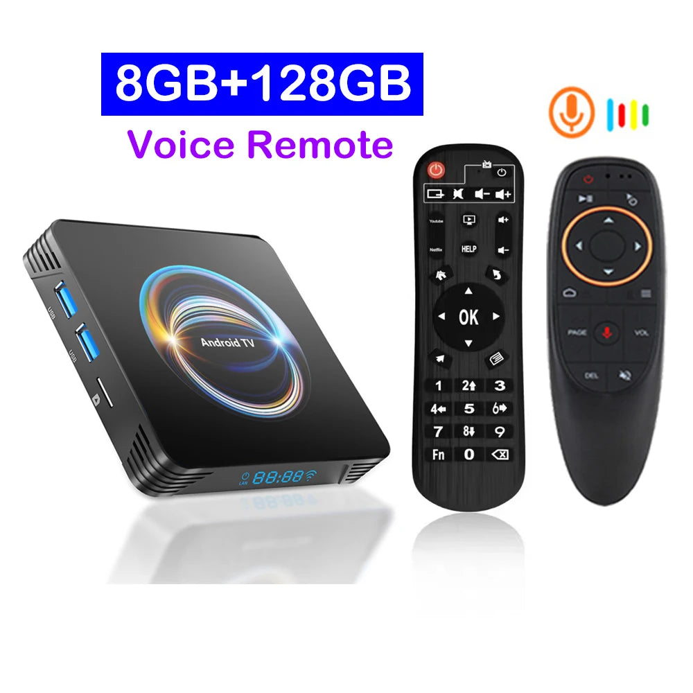 Original Android 16 X66 Smart TV Box 32GB 64GB 128GB 256GB RK3528 Bluetooth 6.0 Dual Wifi 2.4&5G Wifi6 8K Video AV1 Media Player