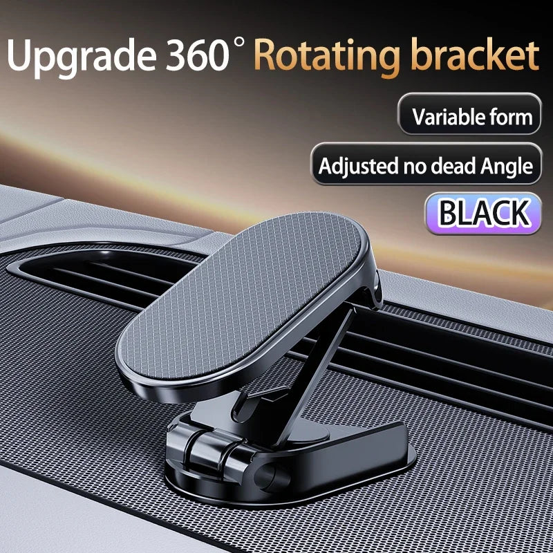 360° Rotation Magnetic Car Phone Holder Stand Adjustable MINI GPS Mount in Car Dashboard For iPhone 16-12 Samsung Xiaomi Bracket