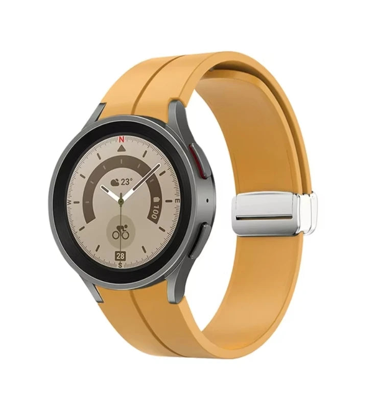 No Gap Magnetic Silicone Strap For Samsung Galaxy Watch 7 6 5 4 44mm 40mm Pro 45mm Bracelet Galaxy Watch6 Classic 43mm 47mm Band