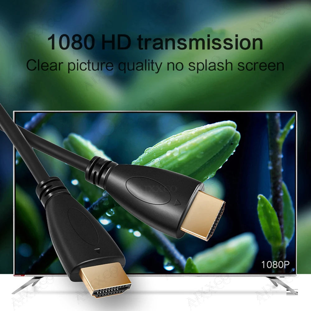 AIXXCO 0.5M 1.5M 1M 2M 3M 5M 10M Gold Plated HDMI-compatible Cable 1.4 1080p 3D Video Cables for HDTV Splitter Switcher