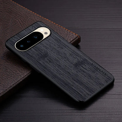 Case for Google Pixel 10 Pro XL Fold Bamboo Wood Pattern Leather Phone Cover Coque Funda for Google Pixel 10 Pro XL Case Capa