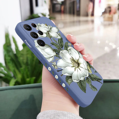 Wild Flowers Phone Case For Samsung Galaxy S25 S24 S23 S22 S21 S20 Ultra Plus FE S10 S9 S10E Note 20 ultra 10 9 Plus Cover