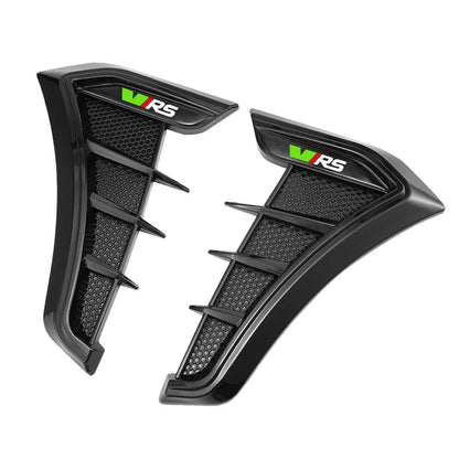 2pcs Carbon Black Car Side Wing Fender Sticker Decals Body For Skoda Fabia 1 2 Octavia a7 RS Superb Rapid Yeti Karoq Vision