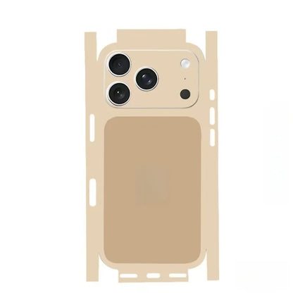 For Apple iPhone 17 16 15 14 IPhone13 Pro Max Full Body Wrap Decal Skin 3D Plain Color Rear Protective Sticker Film