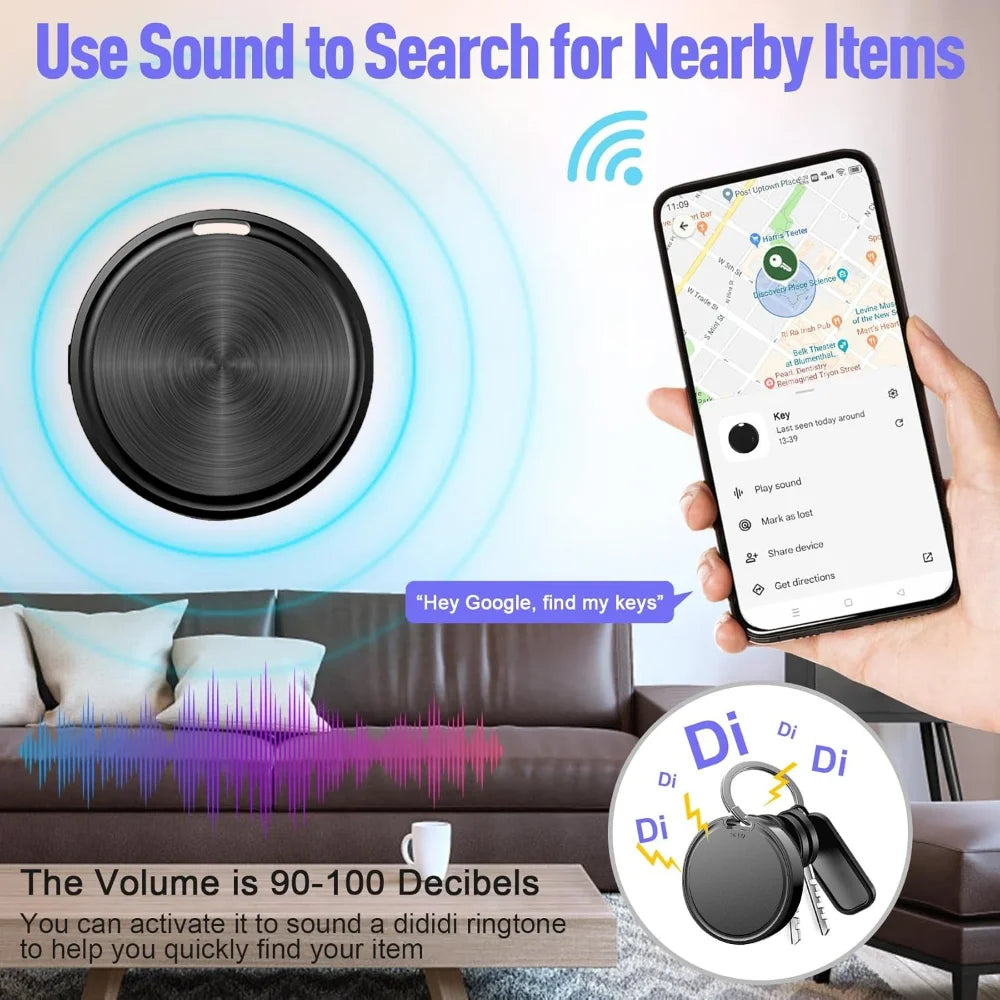 Mini Global GPS Locator Real-time Position Tracker Dual OS Compatible with iOS Android Anti Lost Item Finder for Bag Key Pet Car