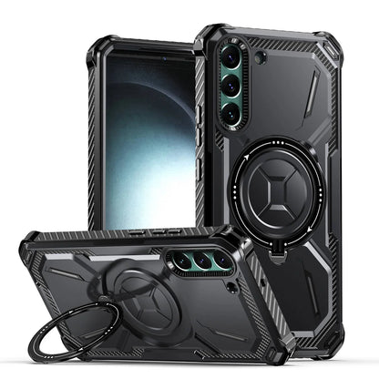Stand Case for Samsung Galaxy S25 S24 S23 S22 S21 Ultra [Compatible with Magnetic][Invisible Magnet Kickstand] Anti-Drop Cover