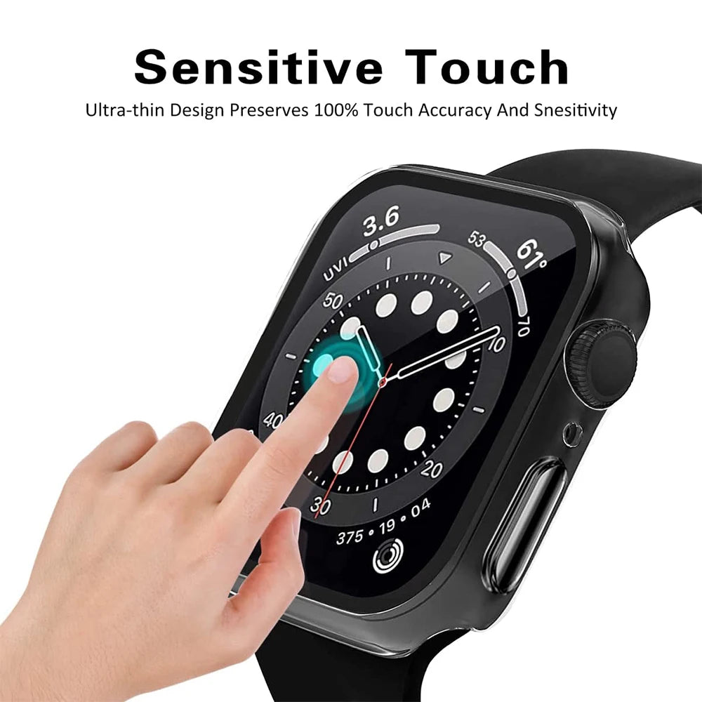 Screen Protector for Apple Watch Ultra 4 3 2 49 41 44 40 45 46 42mm TPU Bumper Cover Case for iWatch Series 11 10 12 9 8 7 SE 6