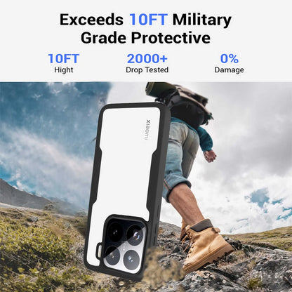 For Xiaomi 15T 14T 13T Pro Anti Fall 360 Fully Wrapped Phone Case For Xiaomi 17 Pro Max 15Pro 14 15 Ultra Transparent Phone Case