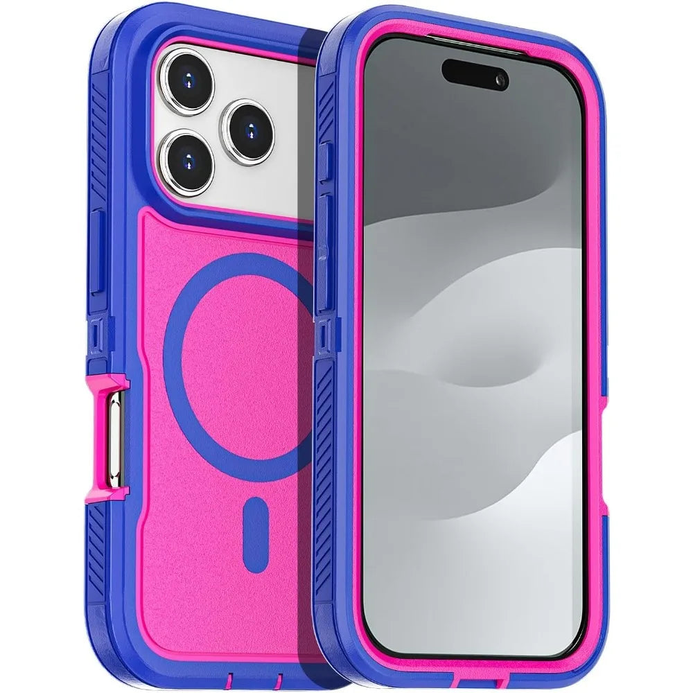 Matte Clear Magnetic OTT Phone Case For iPhone Air 18 17 16 15 14 Plus 13 Pro Max Anti-Slip Grip & Wireless Charge Protect Cover