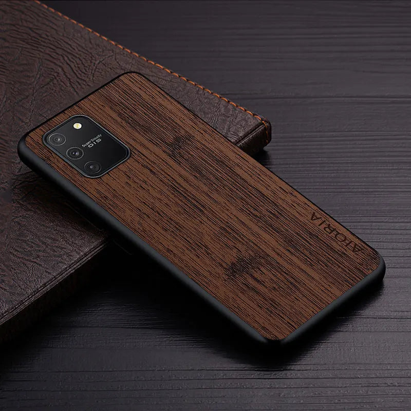 Case for Samsung Galaxy S10 S10E S9 S8 Lite Plus 4G 5G Bamboo Wood Pattern Leather Cover Luxury for Samsung Galaxy S10 Lite Case