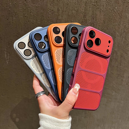 Summer Heat Dissipation For Magsafe Magnetic Case For iPhone 17 16 15 14 Plus 13 12 Pro Max Lens Protection Shockproof Cover