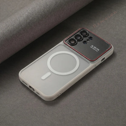 Magnetic Luxury Phone Case for Samsung Galaxy S26 S24 S25 Ultra S26Ultra Magsafe Official Matte Len Camera Protector Cover
