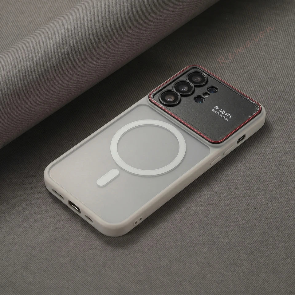 Magnetic Luxury Phone Case for Samsung Galaxy S26 S24 S25 Ultra S26Ultra Magsafe Official Matte Len Camera Protector Cover