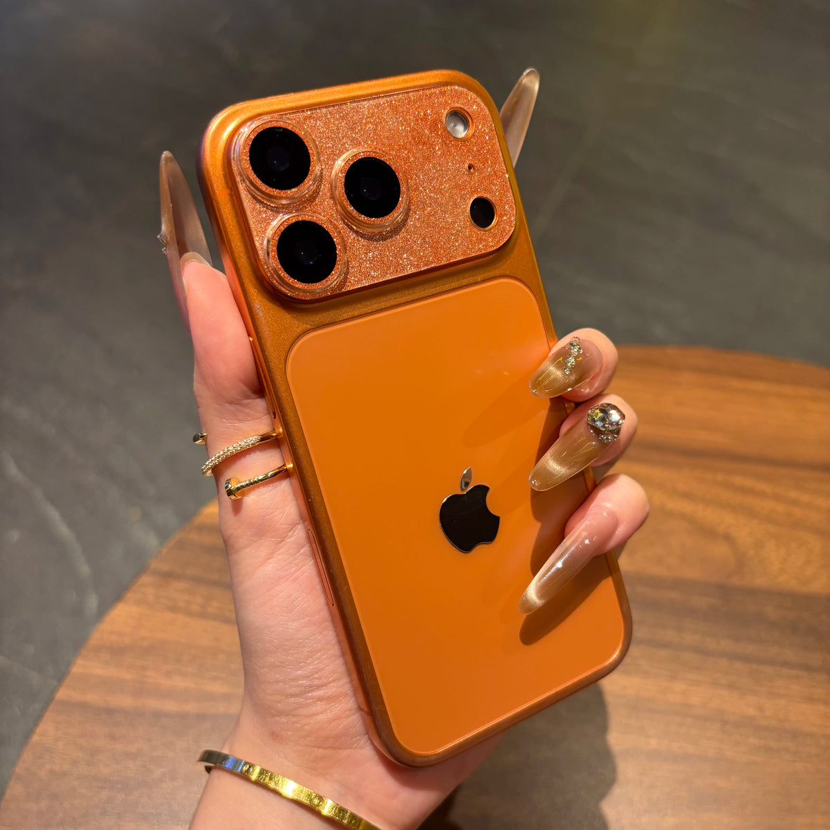 Acrylic Camera Protector Film For iPhone 17 ProMax 17Pro 17 16 15 ProMax Back Lens Glitter Star Cover Protective Cap Lens Film