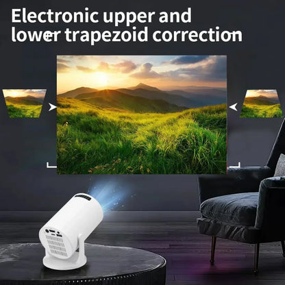 2026New Mini HY300 Projector 4K Android 11 Wifi6 290ANSI Allwinner H713 BT5.0 1080P 1280*720P Cinema Outdoor Portable Projetor ﻿