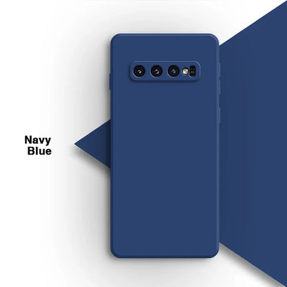Matte Original Phone Case for Samsung Galaxy S10 Plus S10E S10+ S10Plus High Qualtiy Soft Candy Color Liquid Silicone Back Cover