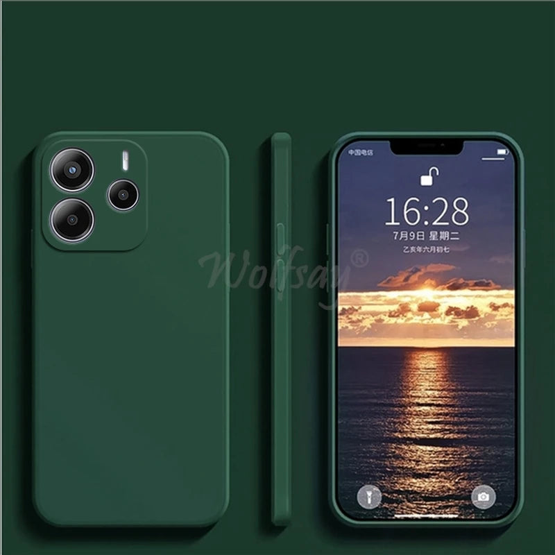 For Xiaomi Redmi Note 14 Case Liquid Silicone Plain Rubber TPU Protector Redmi Note 14 Cover TPU Redmi Note 14 Pro Plus Cover