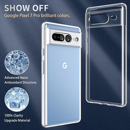 Case For Google Pixel 7 6 8 9 10 11 Pro XL 9a 10A 6A 7Pro 5G Soft TPU Clear Back Cover Phone Cases