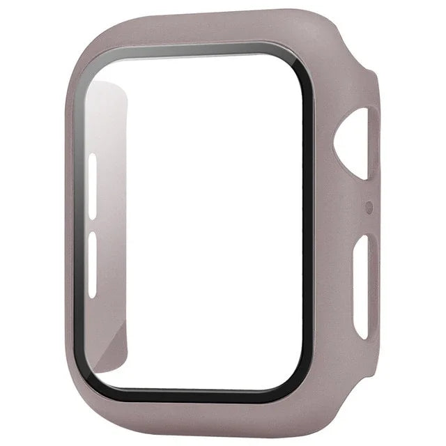 Glass+Cover For Apple Watch case 10 9 8 7 6 SE 5 iWatch Accessorie Screen Protector iWatch series 46mm 44mm 40mm 41 45mm 38 42mm