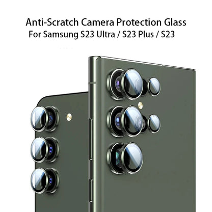 For Samsung Galaxy S25 S24 Plus S23 Screen Protector Lens Cap Camera Ring Back Glass Ultra Fe