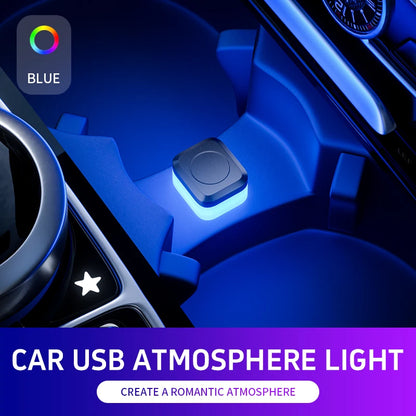 1x Car USB LED Light Mood Lamp Plug Play Universal LED Interior Atmosphere Light Auto Reading Lamp Decorations Decorative Strip