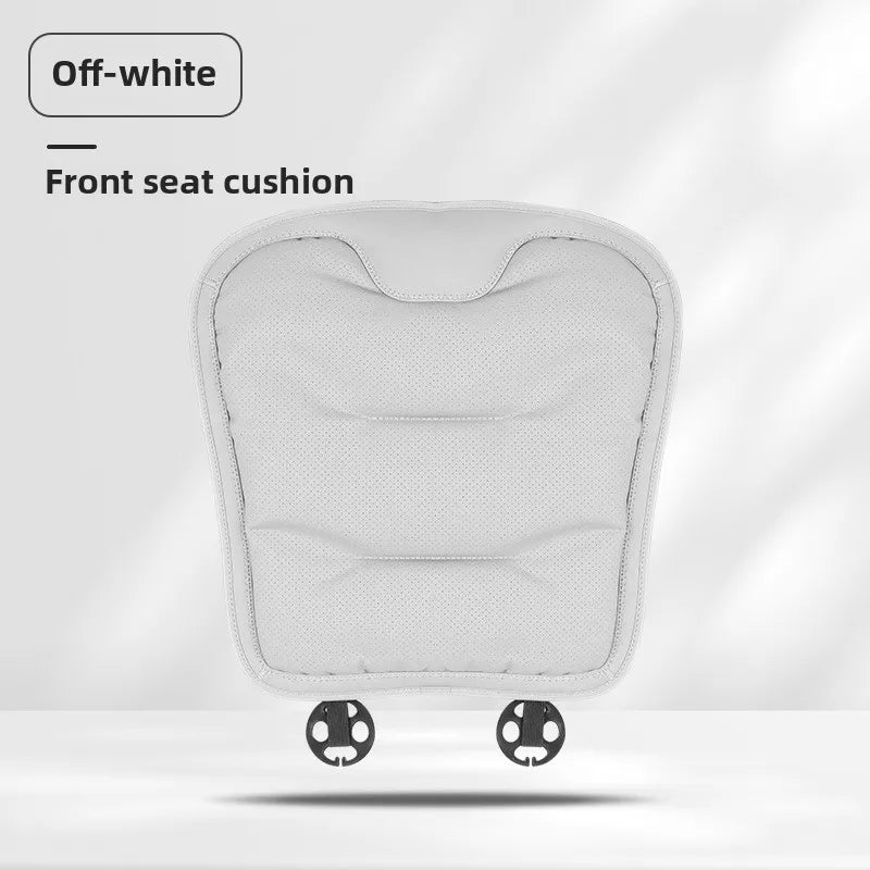 Universal Perforated Nappa Leather Car Seat Cover Luxury Sedan SUV Breathable Comfortable Cloud Cotton Cushions Car Seat Cover