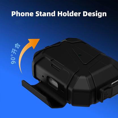 For AirPods Pro3 Secure Lock Case with Phone Stand Design Military Armor Shockproof Protective Case For Airpods Pro 3 Generation